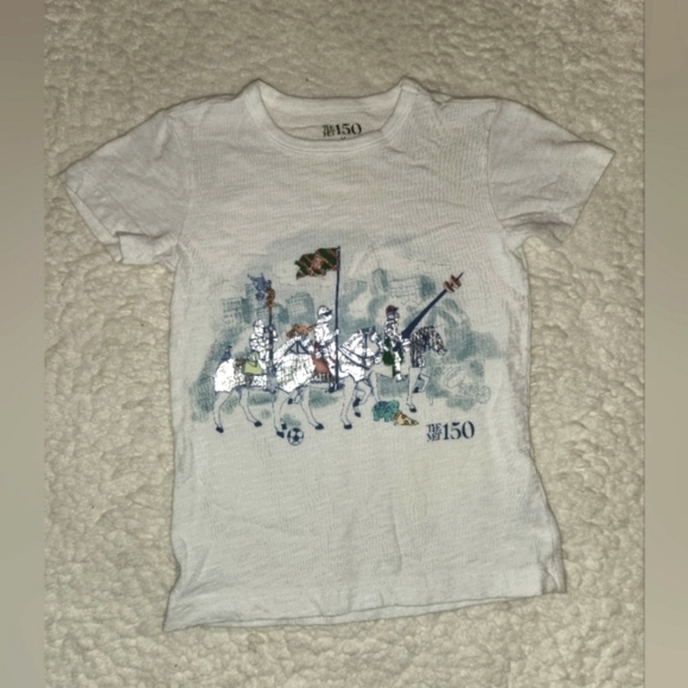 The Met x Crewcuts Arms and Armour Youth T-Shirt LIMITED EDITION Sz 4-5